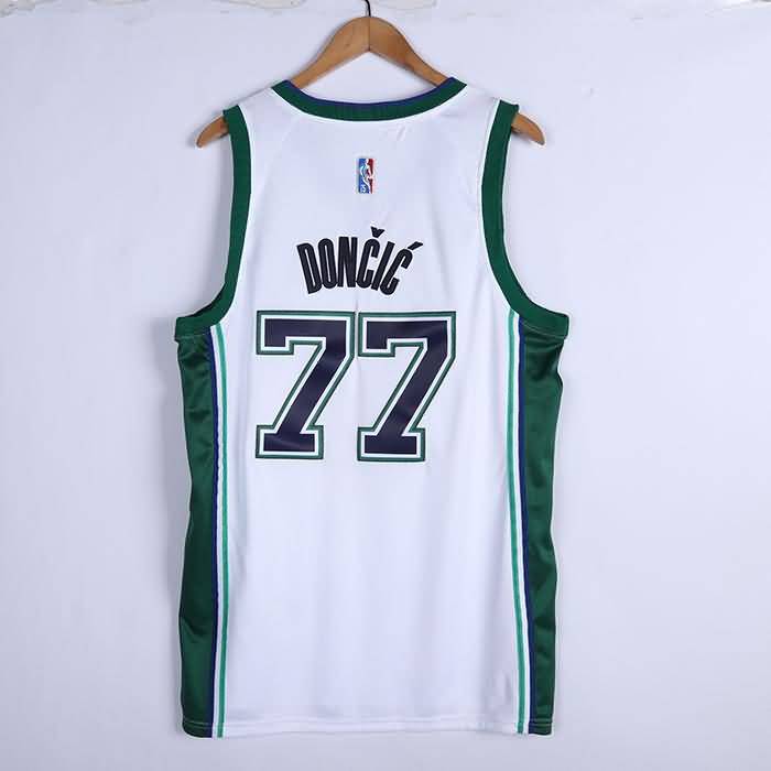 Dallas Mavericks 21/22 DONCIC #77 White City Basketball Jersey (Stitched)