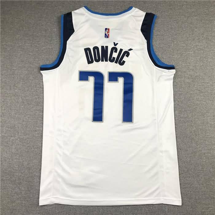 Dallas Mavericks 21/22 DONCIC #77 White Basketball Jersey (Stitched)