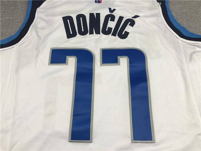 Dallas Mavericks 21/22 DONCIC #77 White Basketball Jersey (Stitched)