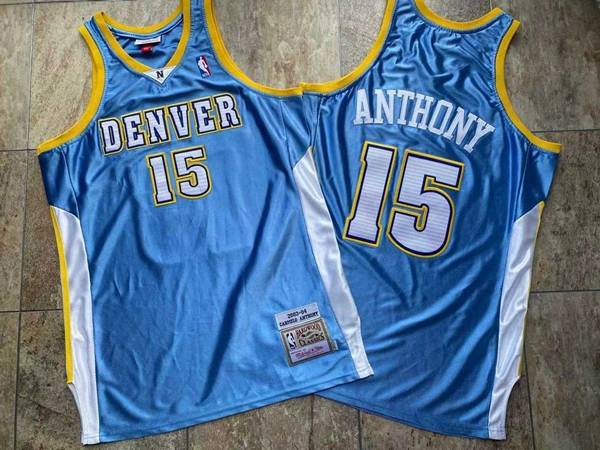 Denver Nuggets 2003/04 ANTHONY #15 Blue Classics Basketball Jersey (Closely Stitched)