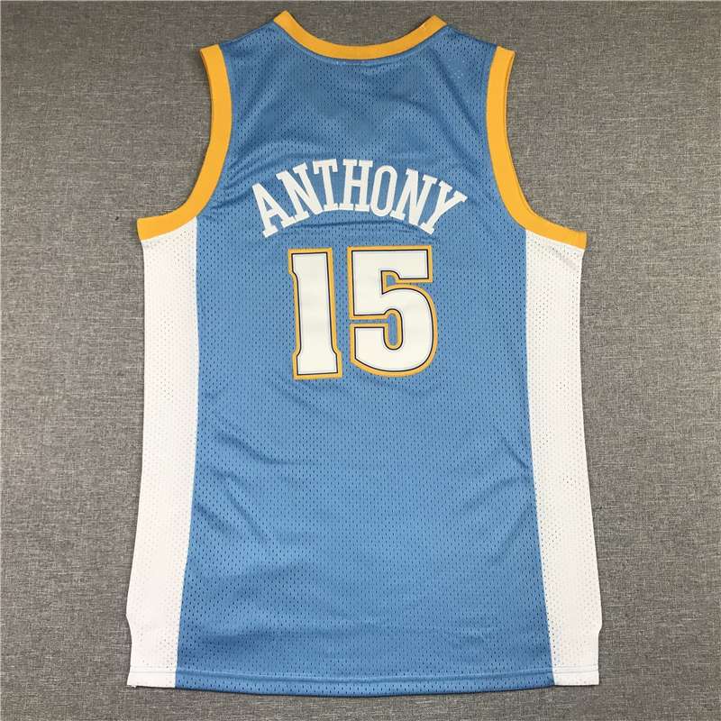 Denver Nuggets 2003/04 ANTHONY #15 Blue Classics Basketball Jersey (Stitched)