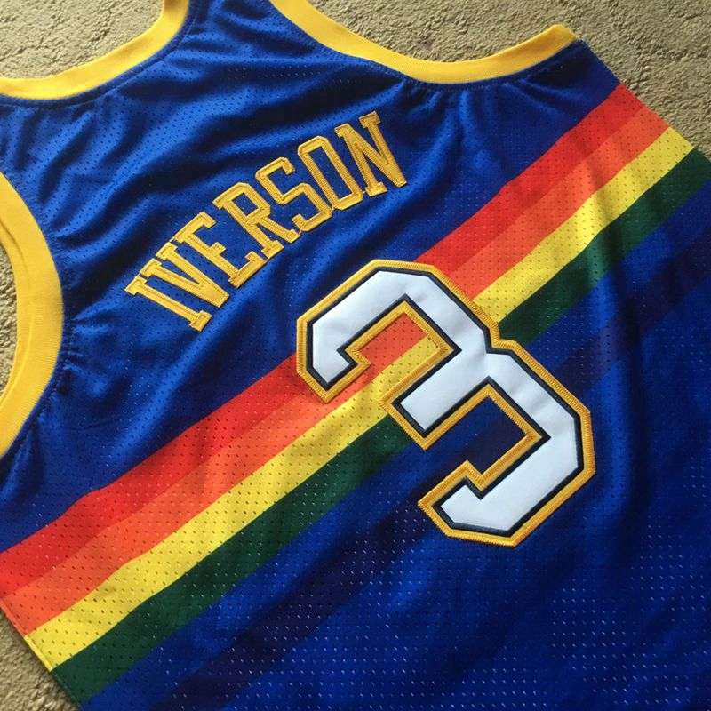 Denver Nuggets 2006/07 IVERSON #3 Blue Classics Basketball Jersey (Closely Stitched)