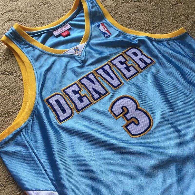 Denver Nuggets 2006/07 IVERSON #3 Light Blue Classics Basketball Jersey (Closely Stitched)