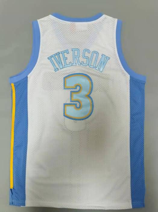 Denver Nuggets 2006/07 IVERSON #3 White Classics Basketball Jersey 02 (Stitched)