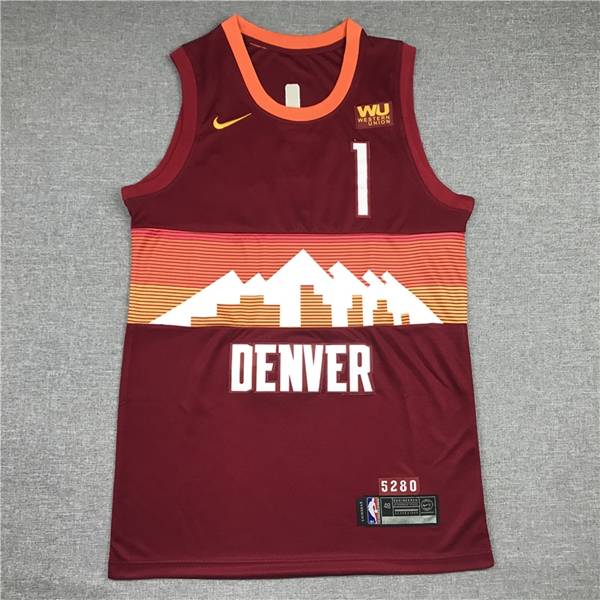 Denver Nuggets 20/21 PORTER JR. #1 Red City Basketball Jersey (Stitched)