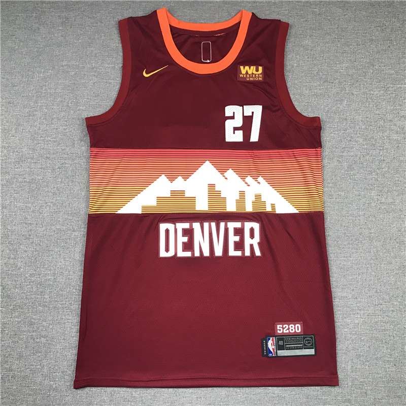 Denver Nuggets 20/21 MURRAY #27 Red City Basketball Jersey (Stitched)