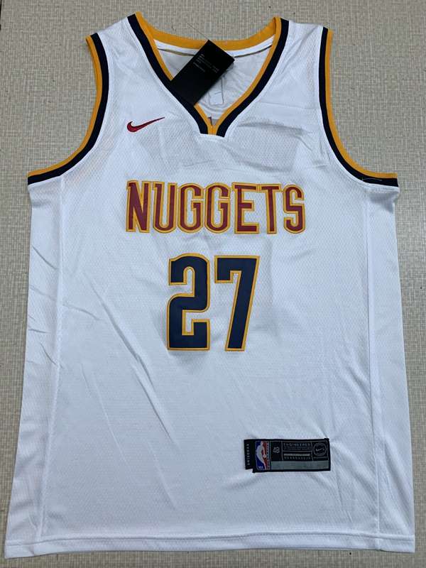 Denver Nuggets 20/21 MURRAY #27 White Basketball Jersey (Stitched)