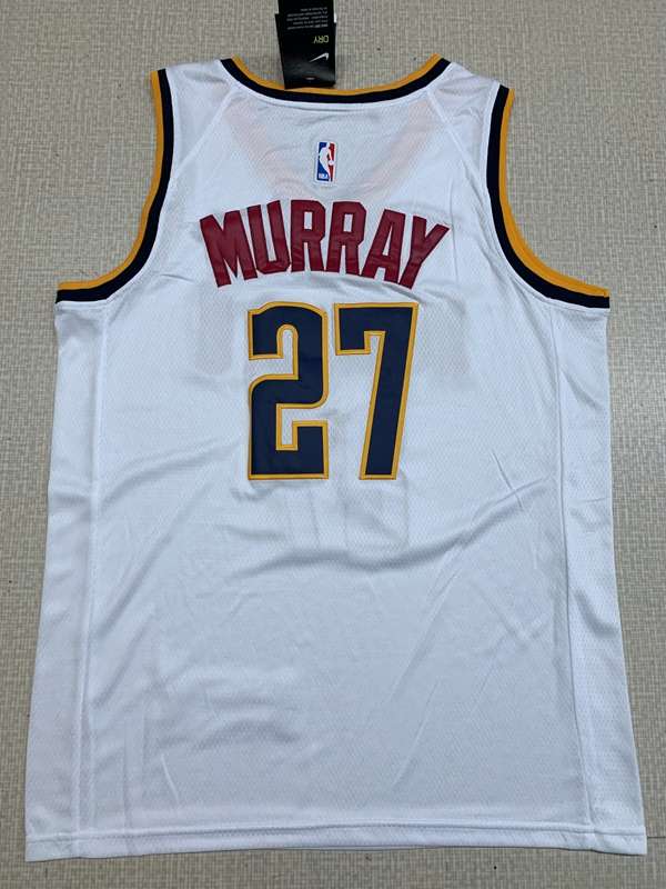 Denver Nuggets 20/21 MURRAY #27 White Basketball Jersey (Stitched)