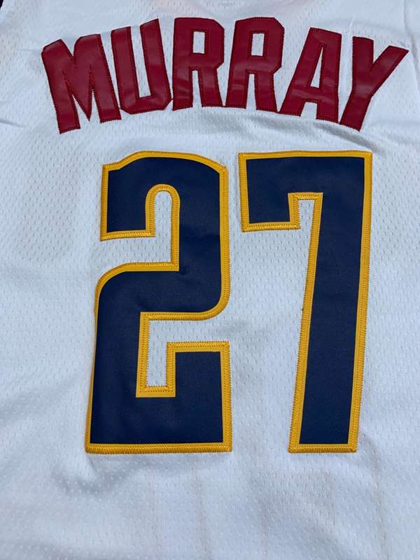 Denver Nuggets 20/21 MURRAY #27 White Basketball Jersey (Stitched)