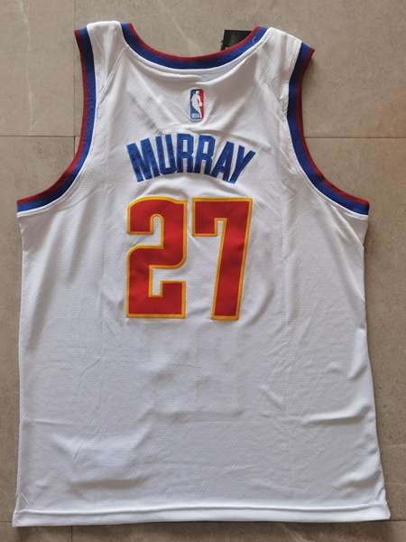 Denver Nuggets 20/21 MURRAY #27 White Basketball Jersey 02 (Stitched)