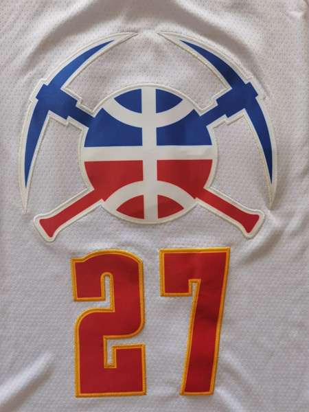 Denver Nuggets 20/21 MURRAY #27 White Basketball Jersey 02 (Stitched)