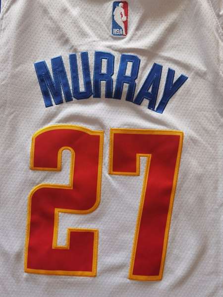 Denver Nuggets 20/21 MURRAY #27 White Basketball Jersey 02 (Stitched)