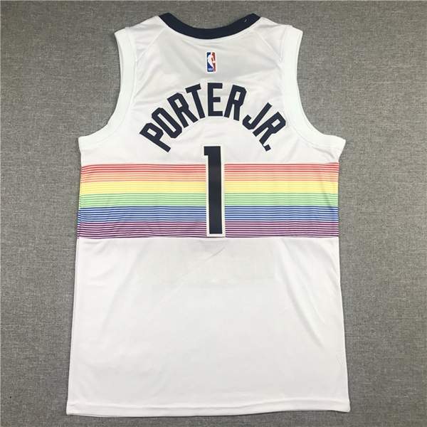 Denver Nuggets 2020 PORTER JR. #1 White City Basketball Jersey (Stitched)