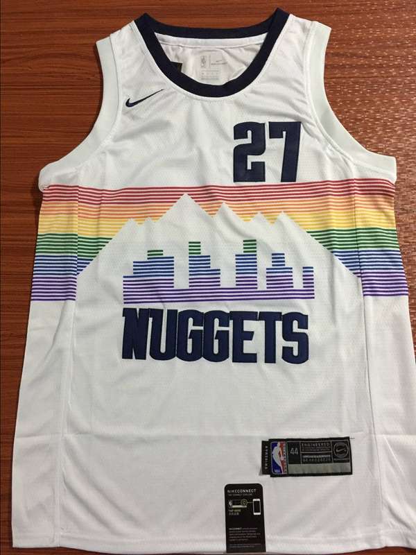 Denver Nuggets 2020 MURRAY #27 White City Basketball Jersey (Stitched)