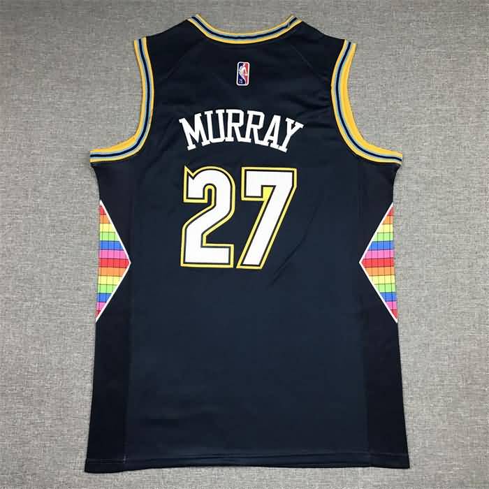 Denver Nuggets 21/22 MURRAY #27 Dark Blue City Basketball Jersey (Stitched)