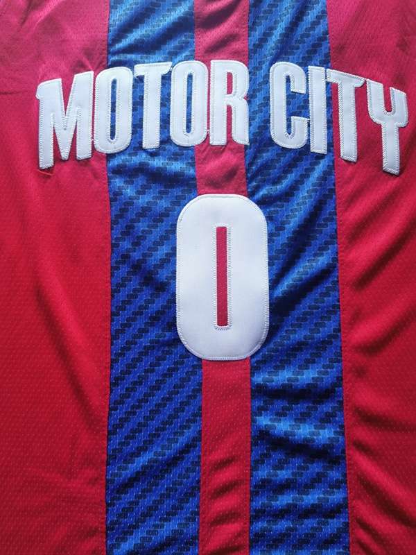 Detroit Pistons 2020 DRUMMOND #0 Red City Basketball Jersey (Stitched)