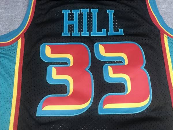 Detroit Pistons 1998/99 HILL #33 Black Classics Basketball Jersey (Stitched)