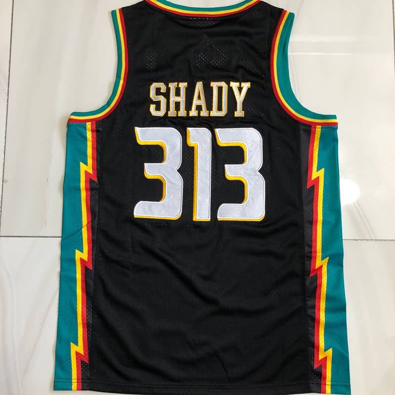 Detroit Pistons SHADY #313 Black Classics Basketball Jersey (Closely Stitched)