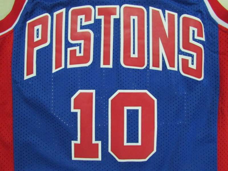 Detroit Pistons RODMAN #10 Blue Classics Basketball Jersey (Stitched)