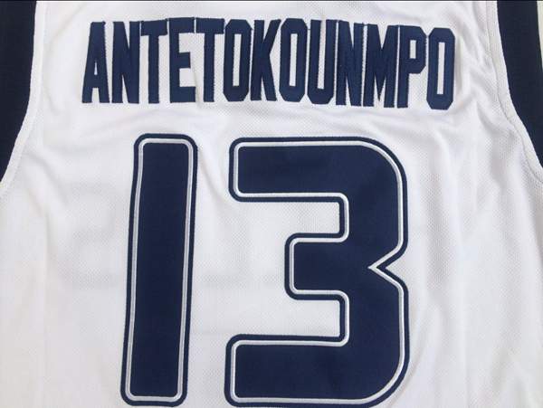 Greece ANTETOKOUNMPO #13 White Basketball Jersey (Stitched)