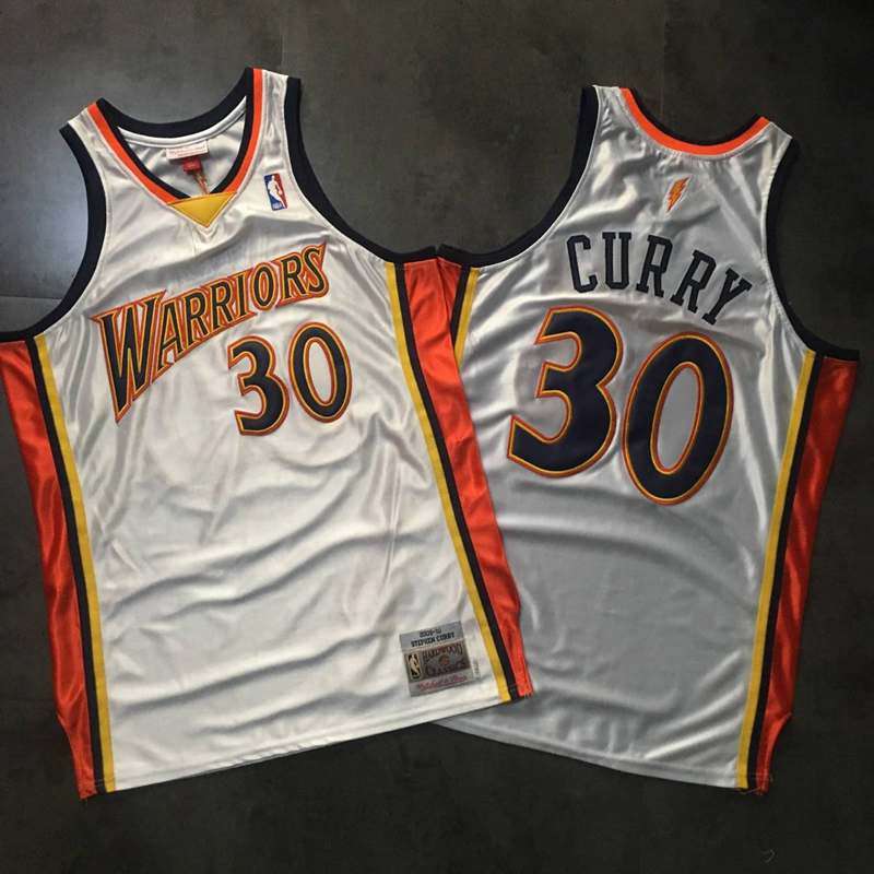 Golden State Warriors 2009/10 CURRY #30 White Classics Basketball Jersey (Closely Stitched)