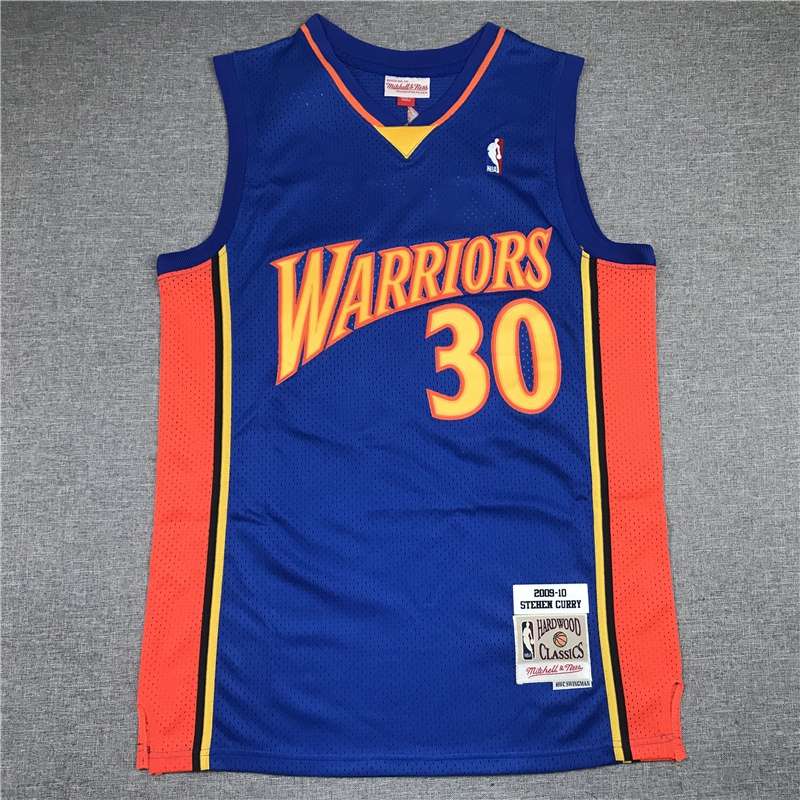 Golden State Warriors 2009/10 CURRY #30 Blue Classics Basketball Jersey (Stitched)