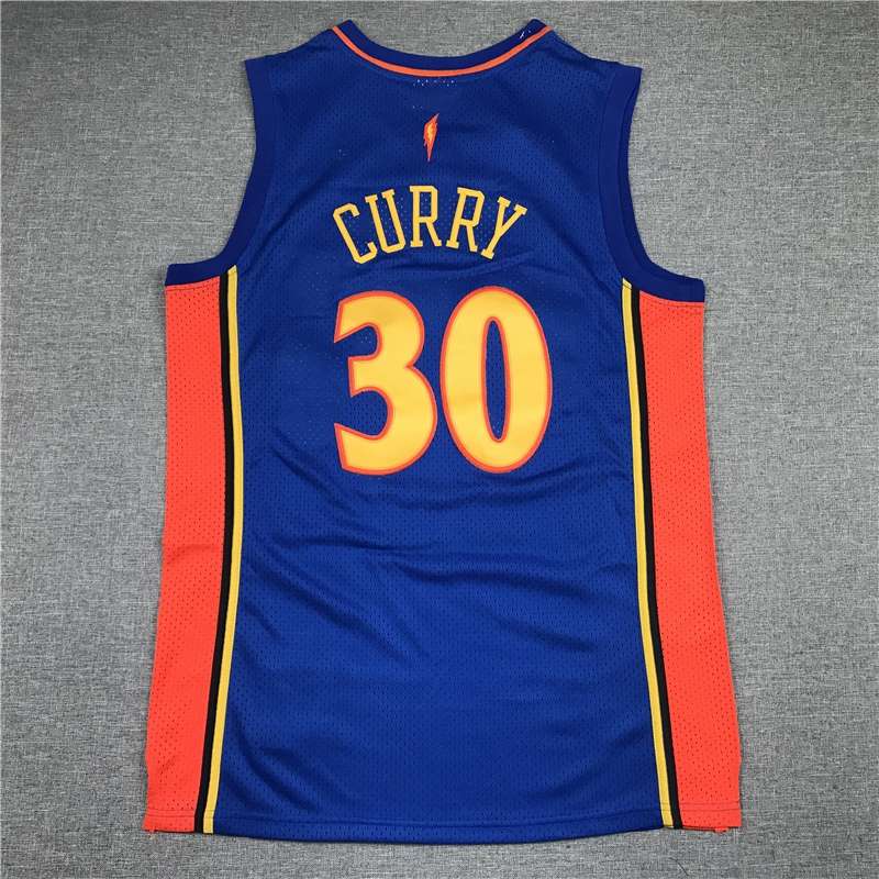 Golden State Warriors 2009/10 CURRY #30 Blue Classics Basketball Jersey (Stitched)