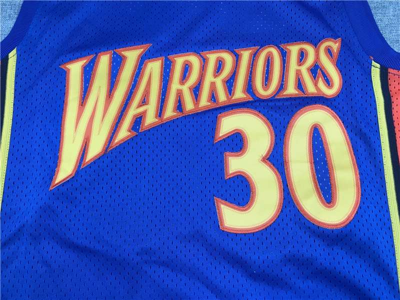 Golden State Warriors 2009/10 CURRY #30 Blue Classics Basketball Jersey (Stitched)