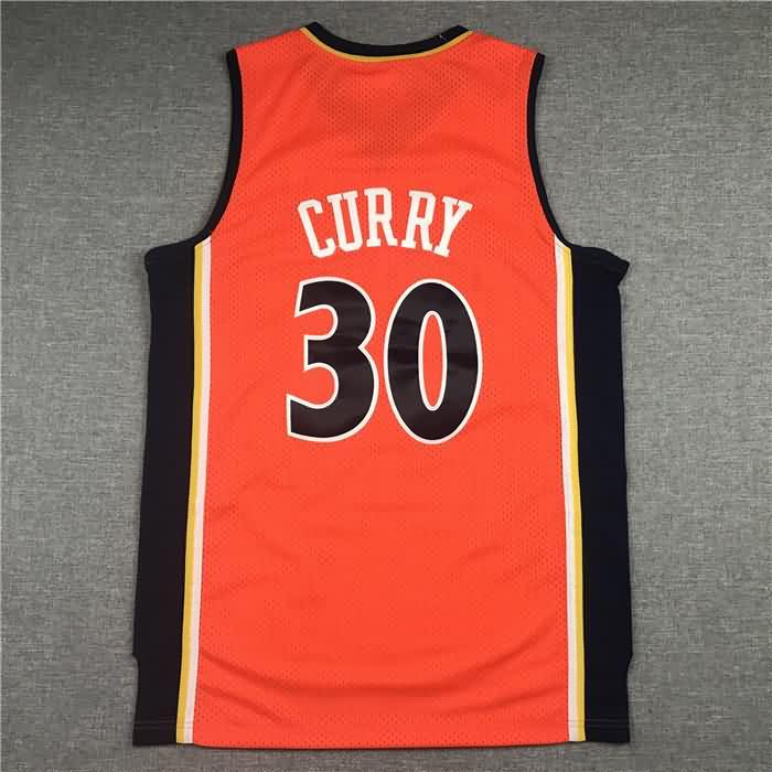 Golden State Warriors 2009/10 CURRY #30 Orange Classics Basketball Jersey (Stitched)