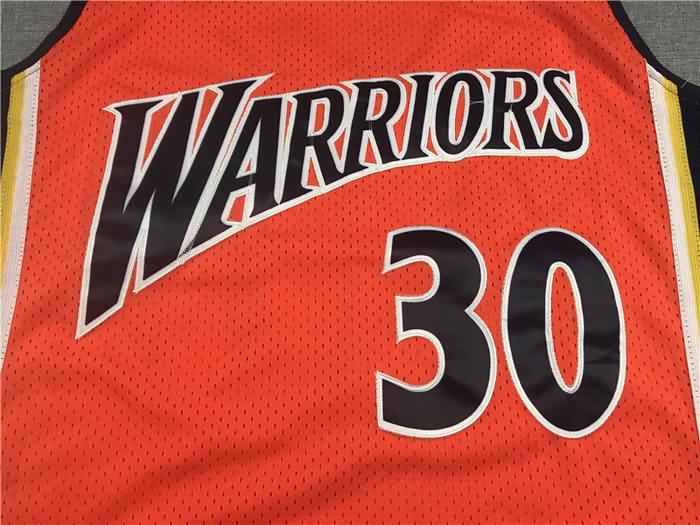 Golden State Warriors 2009/10 CURRY #30 Orange Classics Basketball Jersey (Stitched)