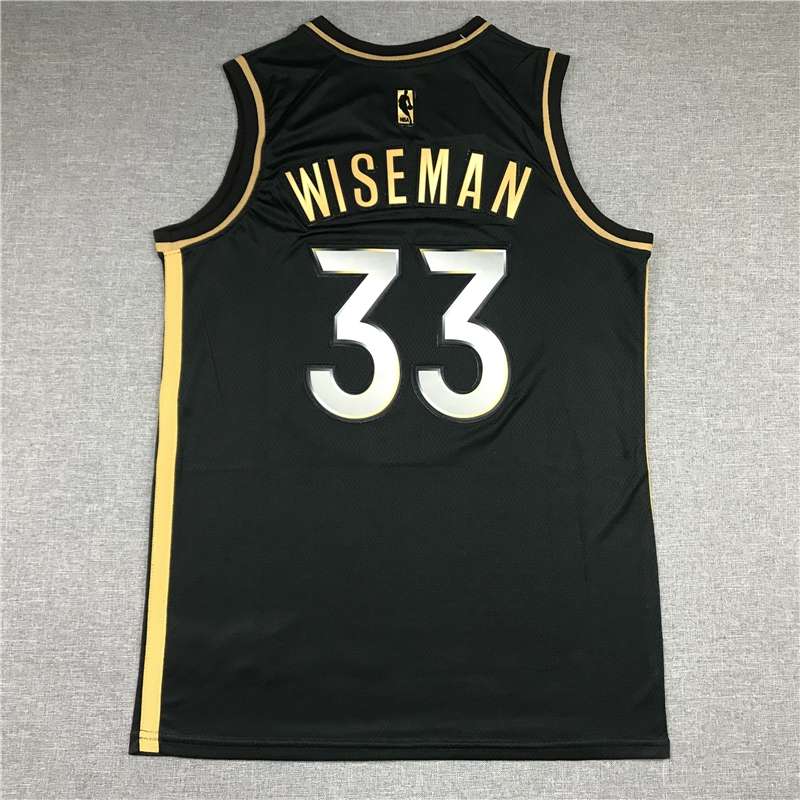 Golden State Warriors 20/21 WISEMAN #33 Black Gold Basketball Jersey (Stitched)