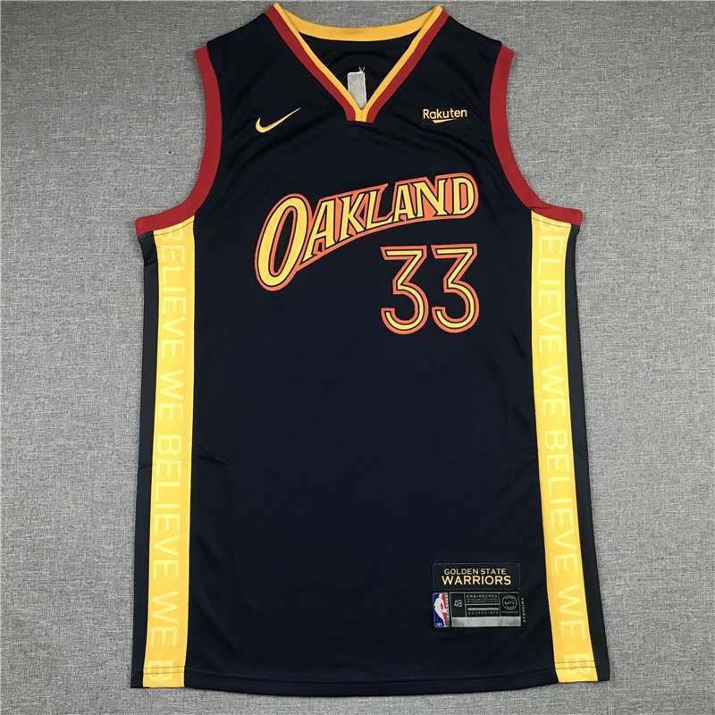 Golden State Warriors 20/21 WISEMAN #33 Dark Blue City Basketball Jersey (Stitched)