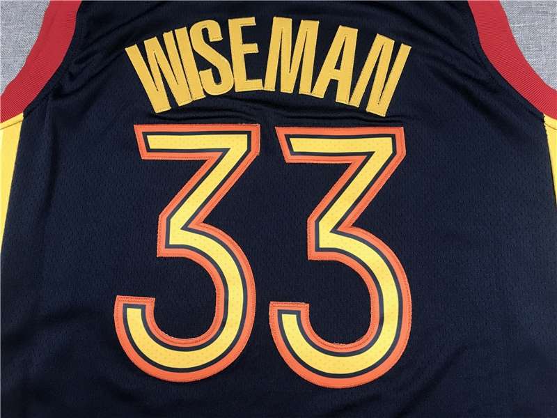 Golden State Warriors 20/21 WISEMAN #33 Dark Blue City Basketball Jersey (Stitched)