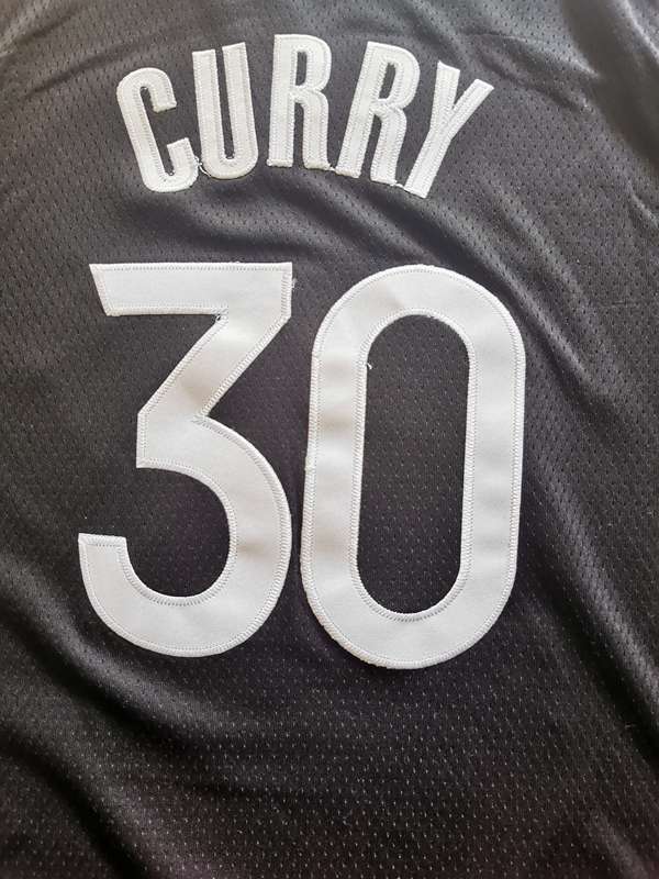 Golden State Warriors 2020 CURRY #30 Black Basketball Jersey (Stitched)