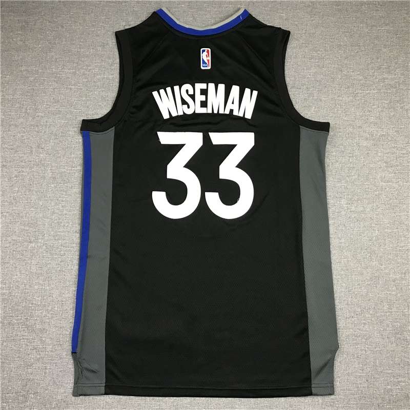 Golden State Warriors 2020 WISEMAN #33 Black Basketball Jersey (Stitched)