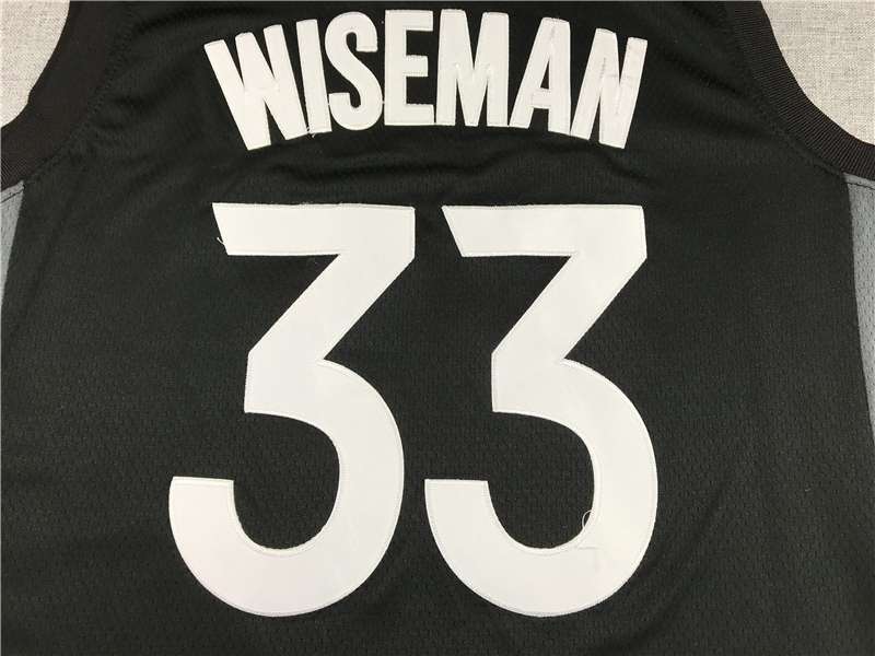 Golden State Warriors 2020 WISEMAN #33 Black Basketball Jersey (Stitched)