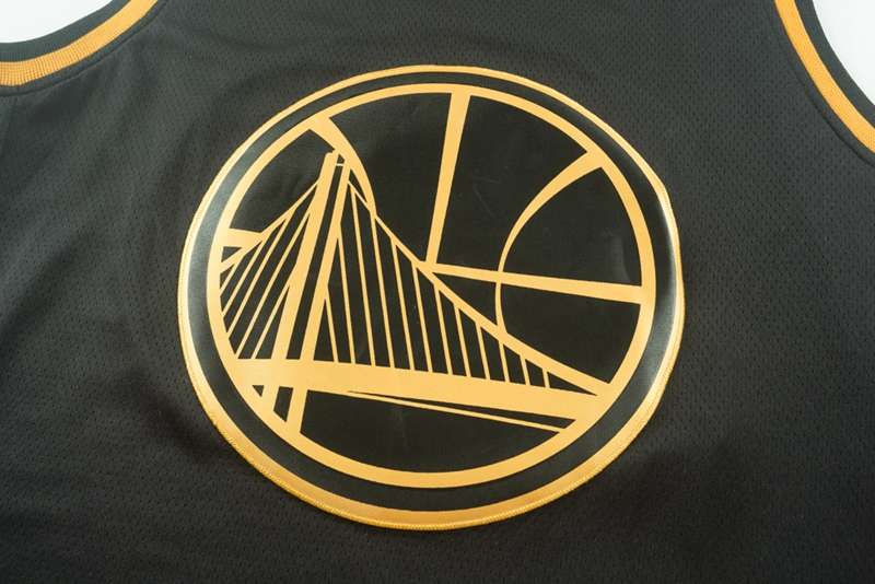 Golden State Warriors 2020 CURRY #30 Black Gold Basketball Jersey (Stitched)