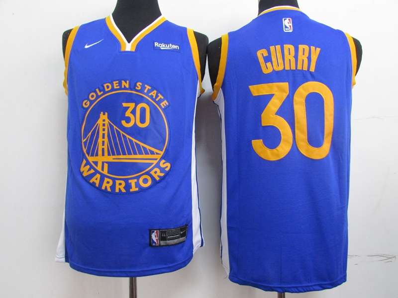 Golden State Warriors 2020 CYRRY #30 Blue Basketball Jersey (Stitched)