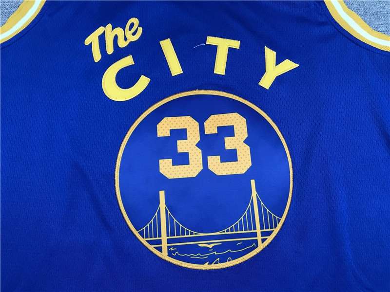 Golden State Warriors 2020 WISEMAN #33 Blue City Basketball Jersey (Stitched)