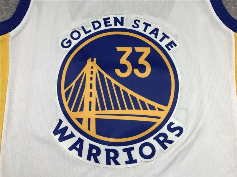 Golden State Warriors 2020 WISEMAN #33 White Basketball Jersey (Stitched)