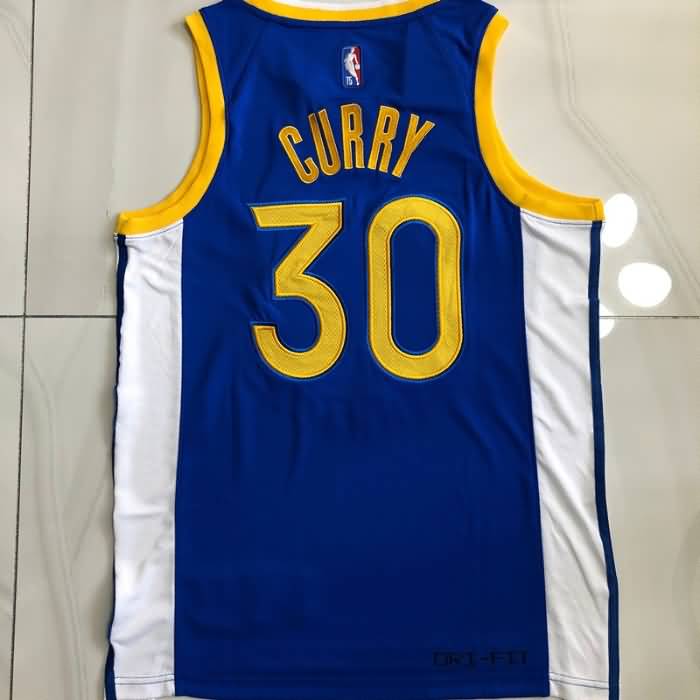 Golden State Warriors 21/22 CURRY #30 Blue Basketball Jersey (Closely Stitched)