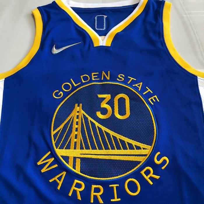 Golden State Warriors 21/22 CURRY #30 Blue Basketball Jersey (Closely Stitched)