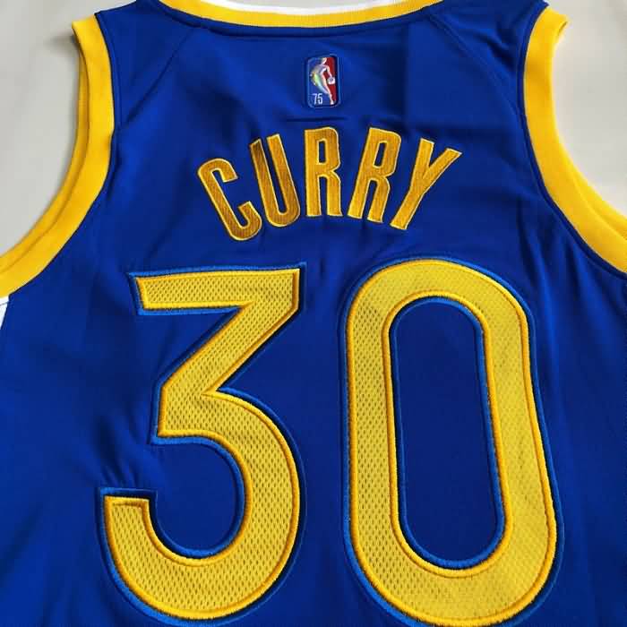 Golden State Warriors 21/22 CURRY #30 Blue Basketball Jersey (Closely Stitched)