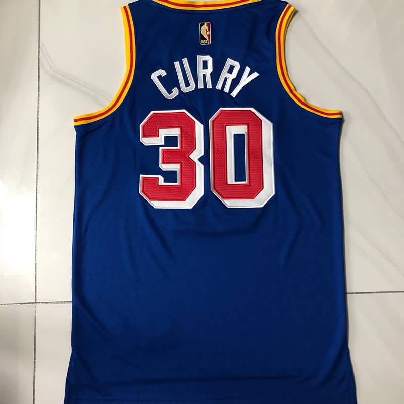 Golden State Warriors 21/22 CURRY #30 Blue Classics Basketball Jersey (Closely Stitched)