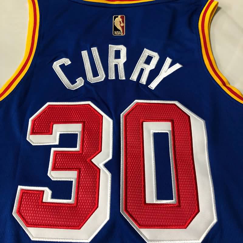 Golden State Warriors 21/22 CURRY #30 Blue Classics Basketball Jersey (Closely Stitched)