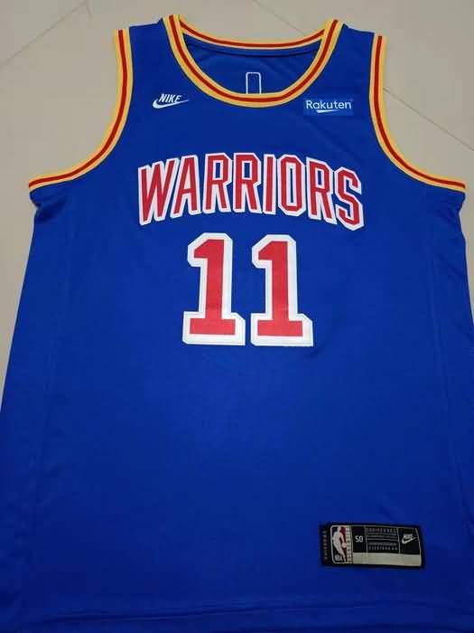21/22 Golden State Warriors #11 THOMPSON Blue Classics Basketball Jersey (Stitched)