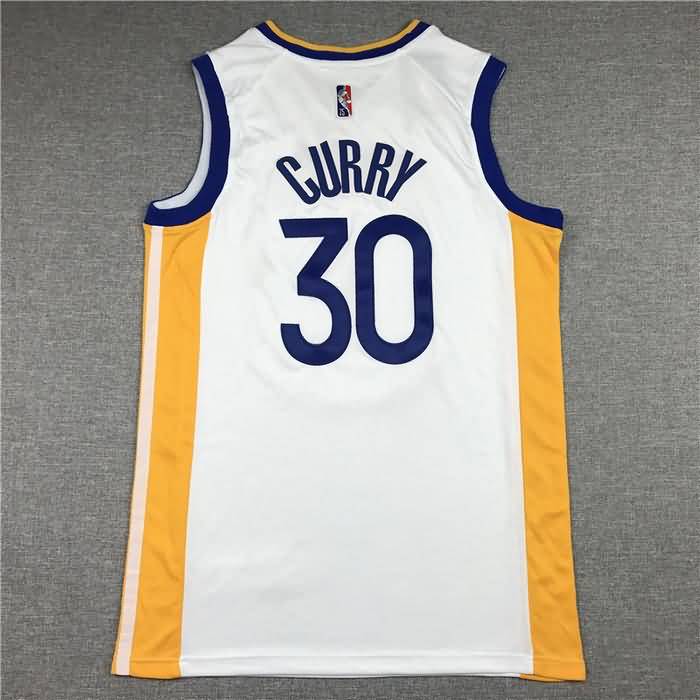 Golden State Warriors 21/22 CURRY #30 White Basketball Jersey (Stitched)