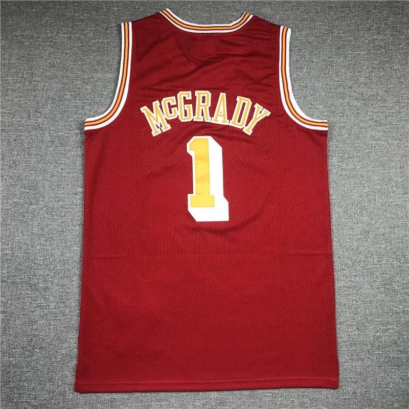 Houston Rockets 2004/05 MCGRADY #1 Red Classics Basketball Jersey (Stitched)