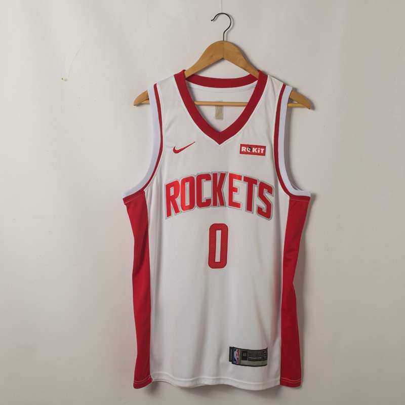 Houston Rockets 20/21 WESTBROOK #0 White Basketball Jersey (Stitched)