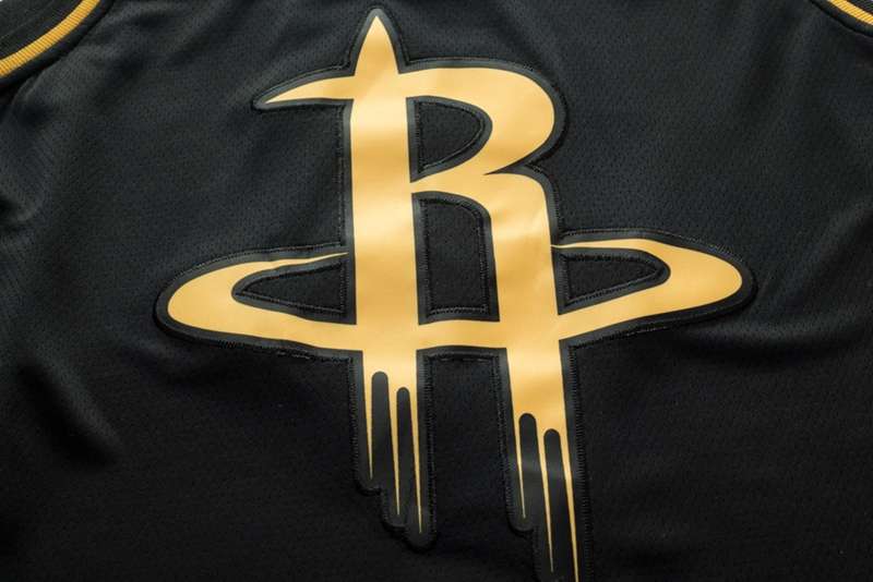 Houston Rockets 2020 WESTBROOK #0 Black Gold Basketball Jersey (Stitched)